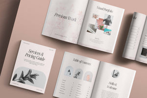 BLOOM | Services & Pricing Guide Canva Template