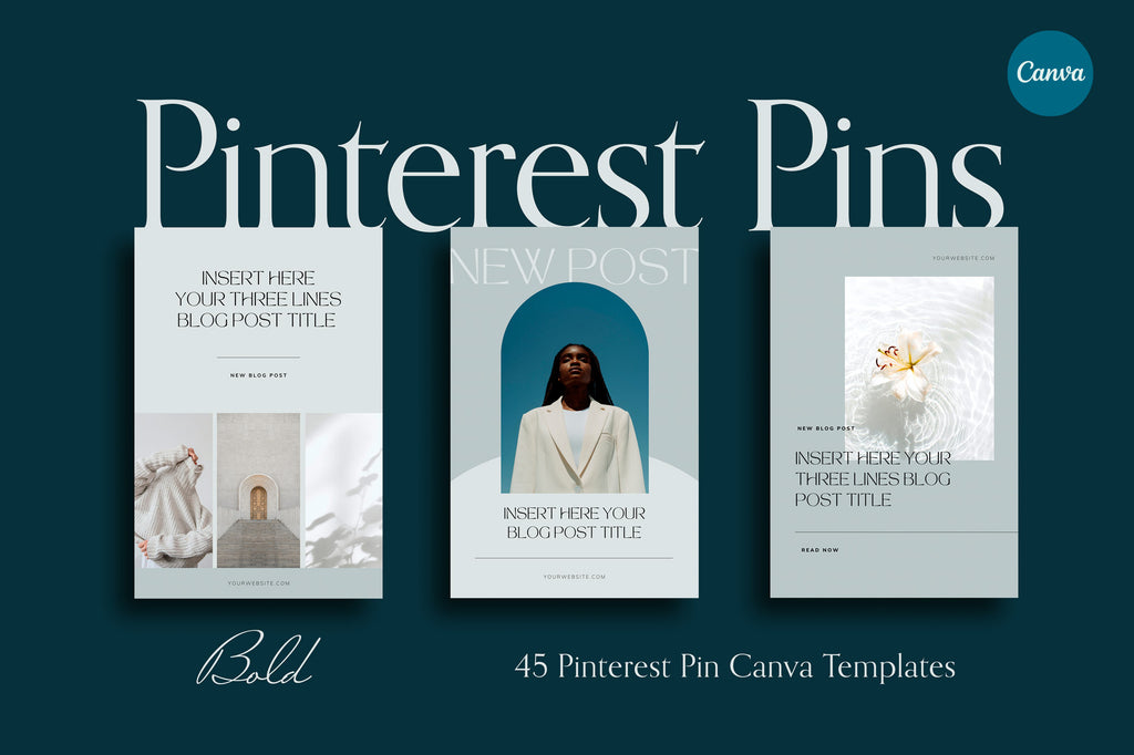 BOLD | Pinterest Pin Templates – Sierra Creative Studio