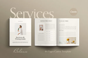 BALANCE | Services & Pricing Guide Template